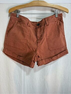 C&C California Rust Rolled Hem Jean Shorts